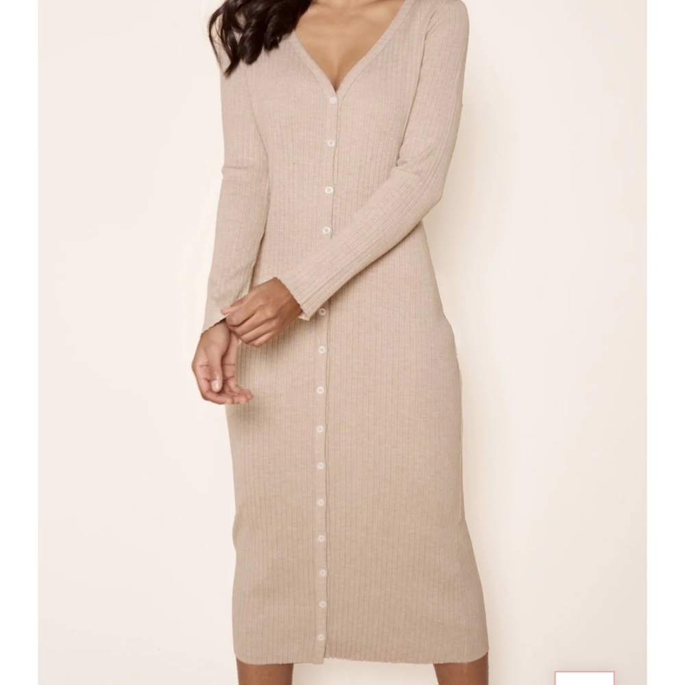 Bodycon Oatmeal Dress XS